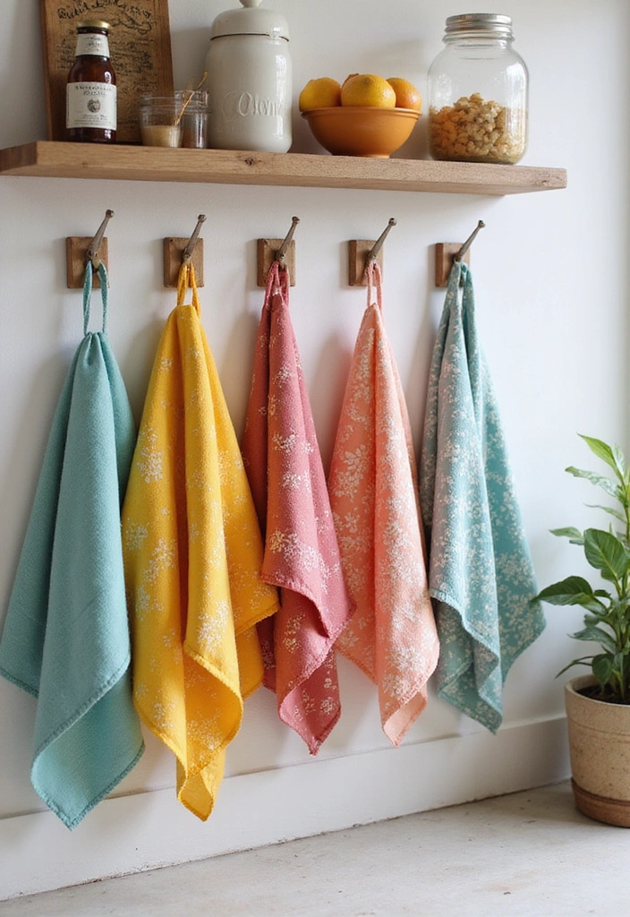 23 Farmhouse Kitchen Decor Ideas That Will Transform Your Space into a Cozy Retreat! - 23. Simple Wall Hooks