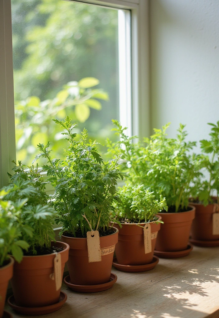 23 Farmhouse Kitchen Decor Ideas That Will Transform Your Space into a Cozy Retreat! - 6. Herb Garden