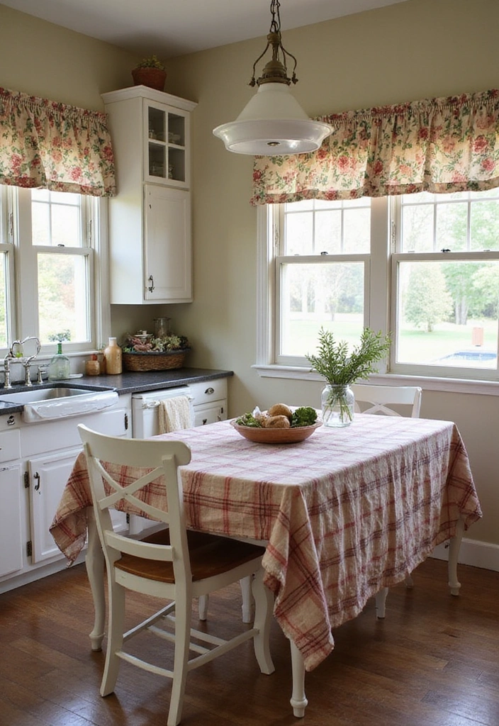 23 Farmhouse Kitchen Decor Ideas That Will Transform Your Space into a Cozy Retreat! - 9. Textiles with Character