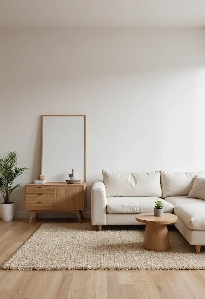 12 Stunning Wood Barndominium Living Room Ideas That'll Make You Wish You Lived Here! - 5. Minimalist Wood Aesthetic