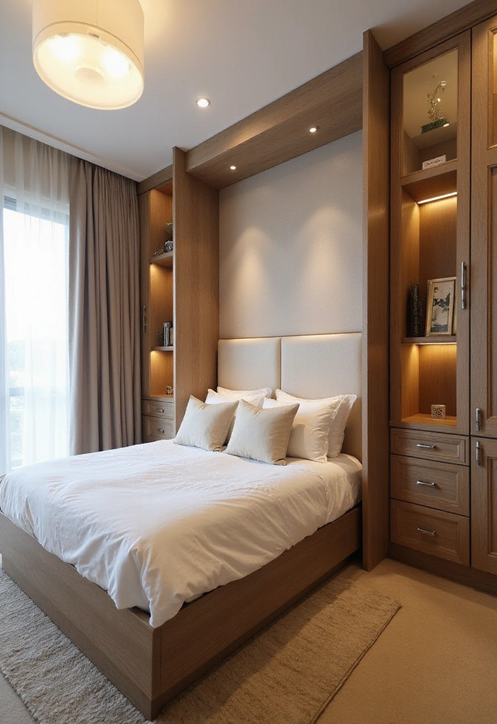 15 Custom Furniture Ideas That’ll Transform Your Home (You Won't Believe #9!) - 9. The Multi-Functional Murphy Bed