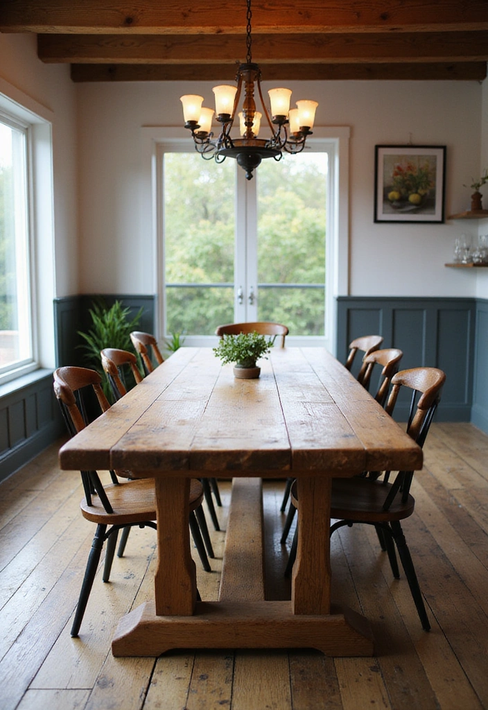 15 Stunning DIY Furniture Projects That Will Transform Your Space (You Won't Believe #7!) - 1. Rustic Farmhouse Dining Table