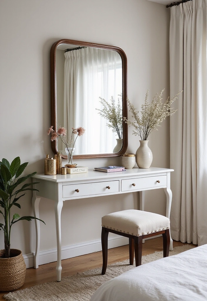 15 Stunning DIY Furniture Projects That Will Transform Your Space (You Won't Believe #7!) - 14. Elegant Vanity Table