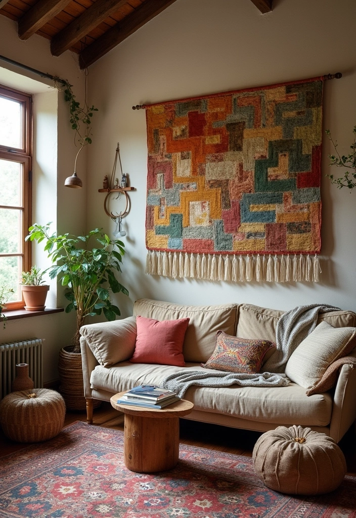 17 Vintage Wall Art Ideas That Will Transform Your Space into a Timeless Treasure! - 10. Vintage Textile Art