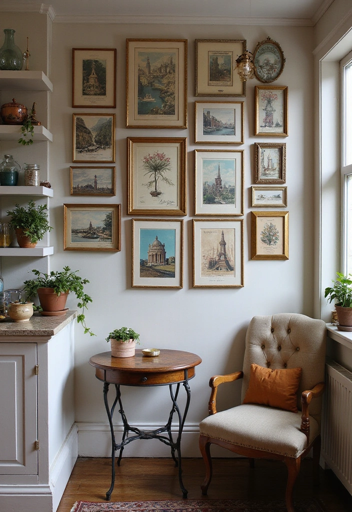 17 Vintage Wall Art Ideas That Will Transform Your Space into a Timeless Treasure! - 14. Vintage Postcards