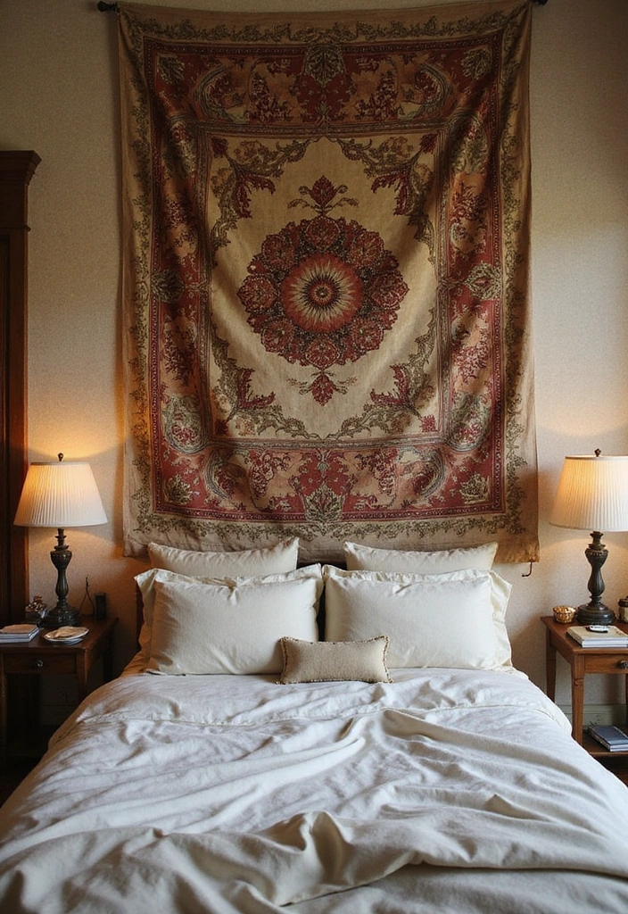 17 Vintage Wall Art Ideas That Will Transform Your Space into a Timeless Treasure! - 8. Vintage Tapestries