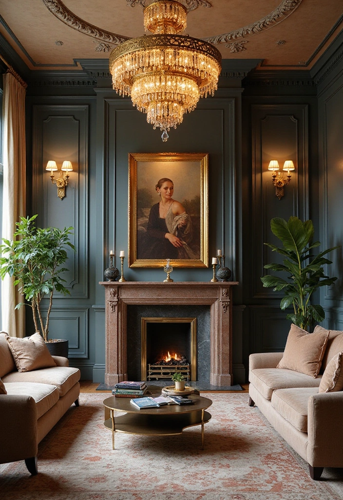 20 Stunning Drawing Room Ideas That'll Make You Want to Redecorate Immediately! - 8. Glamorous Touches