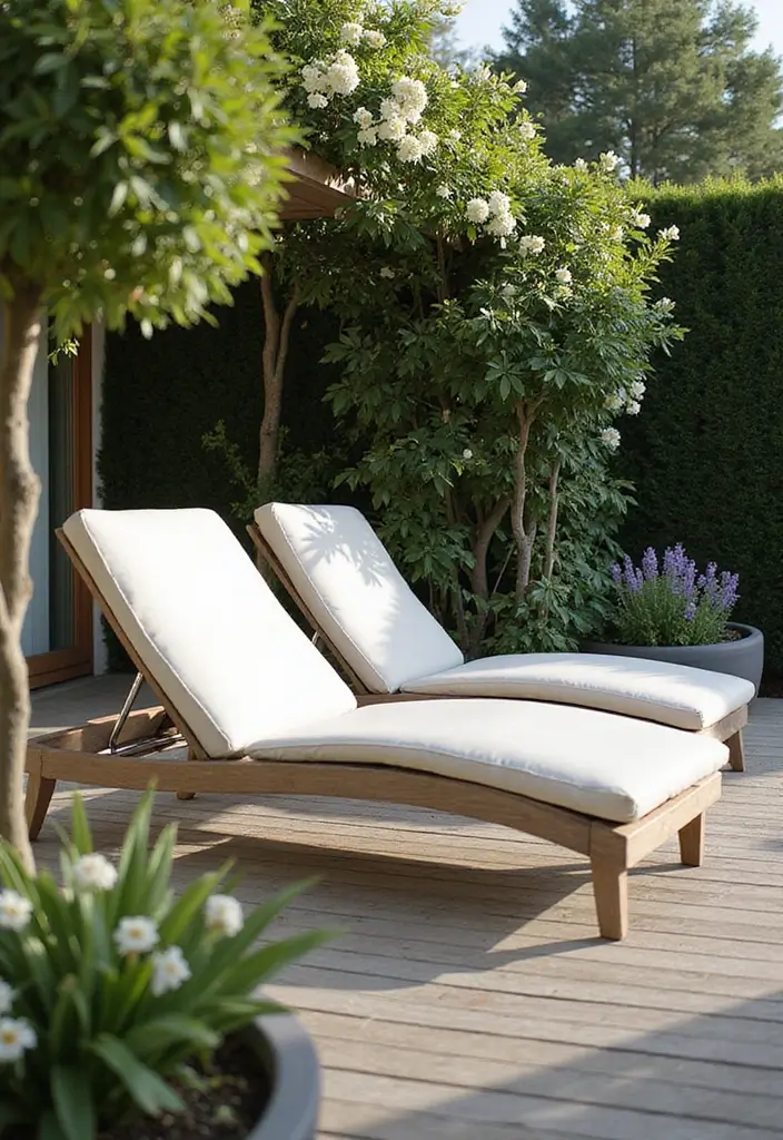 20 Stunning Outdoor Furniture Plans You Can Build This Weekend (Number 12 Will Blow Your Mind!) - 10. Sleek Lounge Chairs