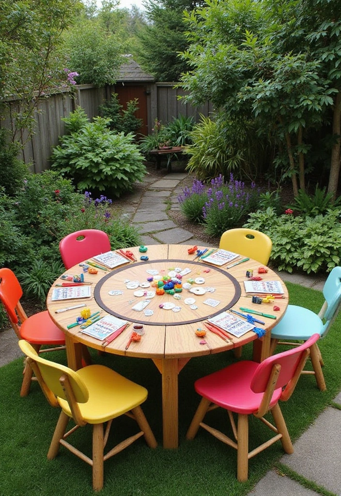 20 Stunning Outdoor Furniture Plans You Can Build This Weekend (Number 12 Will Blow Your Mind!) - 20. Fun Outdoor Game Table