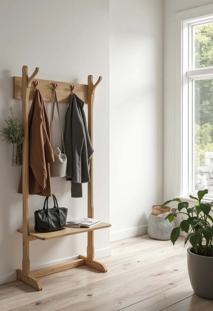 25 Easy Woodworking Projects for Beginners That Will Make You Say 'Wow!' - 22. Simple Coat Rack