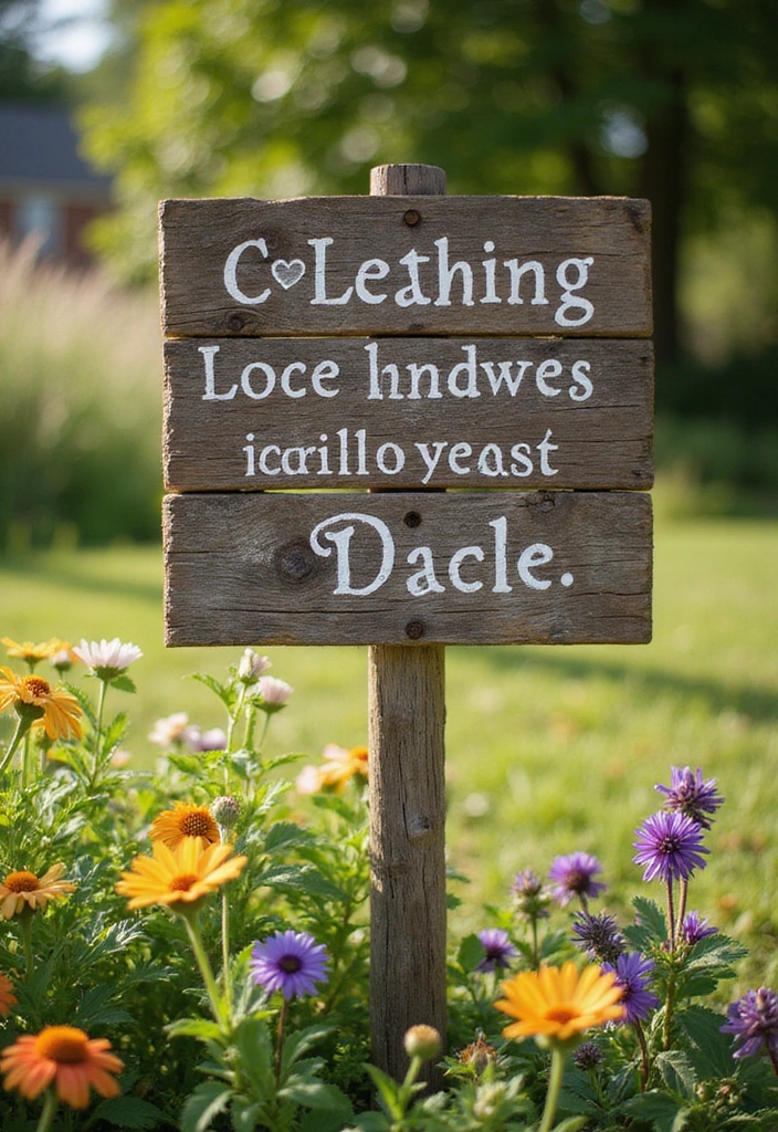 25 Easy Woodworking Projects for Beginners That Will Make You Say 'Wow!' - 25. Garden Sign