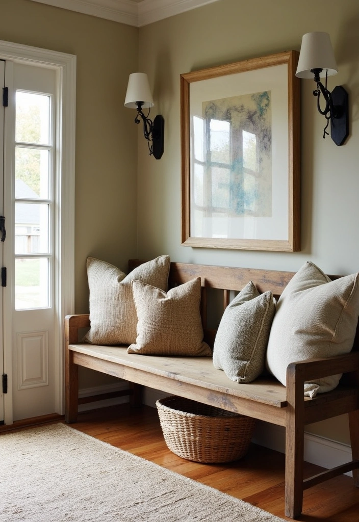 25 Rustic Wood Furniture Ideas That'll Make Your Home Feel Like a Cozy Retreat! - 5. Rustic Wood Bench