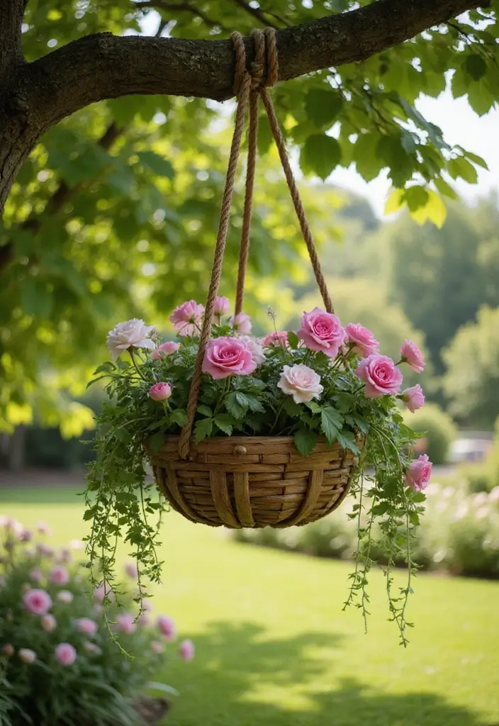 20 Rustic Wood Planters That Will Add Charm to Your Home (You Won't Believe #5!) - 18. Wooden Hanging Baskets