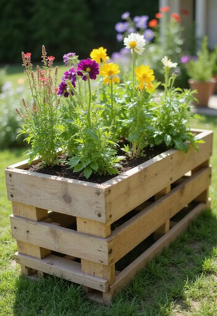 20 Rustic Wood Planters That Will Add Charm to Your Home (You Won't Believe #5!) - 4. DIY Pallet Planters