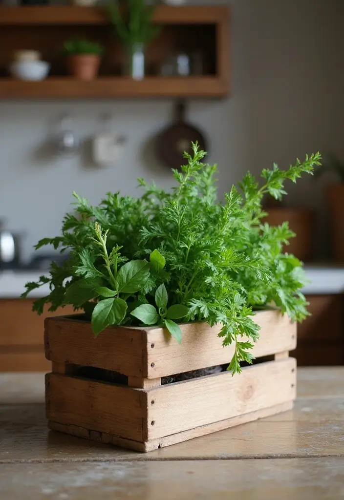 20 Rustic Wood Planters That Will Add Charm to Your Home (You Won't Believe #5!) - 7. Wooden Crate Planters