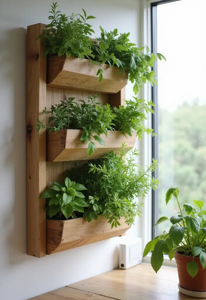 20 Rustic Wood Planters That Will Add Charm to Your Home (You Won't Believe #5!) - 9. Vertical Garden Wood Planters