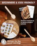 Deluxe Wood Carving Tool Set: Complete Whittling Kit with Leather Case - Includes Carving Knife and Basswood Blocks, Perfect Gift for Beginners and Hobbyists of All Ages - Image 5