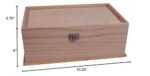 Unfinished Wood Jewelry Box with Mirror & Removable Compartments - Paintable! - Image 6