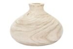 Creative Co-Op Decorative Paulownia Wood Vase, Natural Finish