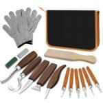 Wood Carving Tools Set for Beginners,16PCS Wood Carving Kit with Whittling Knife And Detail Wood Carving Knife, Deluxe Spoon Whittling Kit with Bag, woodworking kit for Adults Hobbies
