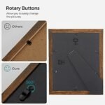 SONGMICS Rustic Brown Picture Frame Set – 10 Collage Frames: 2 x 8x10, 4 x 5x7, 4 x 4x6 for Wall Gallery or Table Display - Image 7