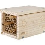 Rivajam Build a Bee House DIY Woodworking Project | Solitary Mason Bee House Nesting Box Wood Building Kit & Tools | Garden Arts & Crafts Activities for Toddler Boys & Girls Kids Teens Adults & Family