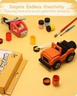 SainSmart Jr. 2-in-1 Woodworking Kit for Kids: STEM DIY Craft Set for Boys and Girls - Image 3