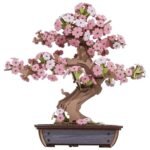 Rolife 3D Wooden Puzzle Flower for Adults, DIY Sakura Bonsai Tree Plants for Home Table Decor, Creative Cherry Blossom Crafts Birthday Model Building Kits Toys