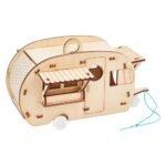 INFUNLY DIY Stem Kit Bird House Kit Camper Bird House Kit Wooden Birdhouses Set Grocery Store Design Educational DIY Carpentry Construction Wood Model Kit