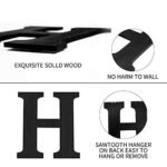 Rustic Wood Home Sign with Eucalyptus Wreath – Farmhouse Wall Decor for Living Room, Kitchen, and Entryway (Black) - Image 6