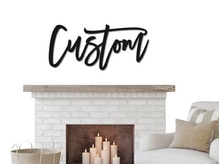 Custom Wooden Word Cutout Sign, Wall Decor, Personalized Wood Wall Art, Any cursive word or name sign, Wood Letters for wall