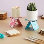 60-Pack Unfinished Rounded Wood Squares for Crafts – 3" Wooden Cutouts for DIY Projects - Image 2