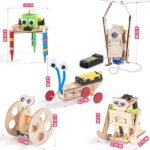 5-in-1 STEM Robot Kit for Kids Ages 5-12: Wooden Building Art and Craft Kits, 3D Puzzles, Robotics Models, and Science Projects – Perfect Gifts for Boys 6 to 12 Under $70 - Image 8