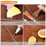 REALINN Wood Furniture Repair Kit - 28-Piece Set with Touch-Up Markers and Fillers - Fix Scratches, Cracks, Holes, and Discoloration on Wood Doors, Floors, Tables, and Cabinets - Image 5