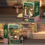 CUTEBEE DIY Book Nook Kit - Miniature Owl Bookstore House for Adults & Teens, 3D Wooden Puzzle Decor, Perfect Gift for Family & Friends (Under $70) - Image 7