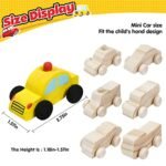12-Piece DIY Wooden Car Set – Unfinished Wood Craft Kit for Kids | Easy Woodworking & Painting Activities for Family Fun | Affordable Arts & Crafts under $70 - Image 6
