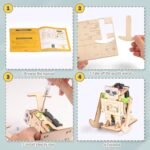 5-in-1 STEM Robot Kit for Kids Ages 5-12: Wooden Building Art and Craft Kits, 3D Puzzles, Robotics Models, and Science Projects – Perfect Gifts for Boys 6 to 12 Under $70 - Image 7