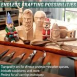 BeaverCraft Deluxe Wood Carving Kit S18X - Complete Spoon & Whittling Knife Set - Image 3