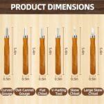 Beginner's Wood Carving Tools Set: 16-Piece Kit with Whittling and Detail Knives, Deluxe Spoon Carving Tools, Includes Carry Bag – Perfect for Adult Woodworking Hobbies Under $70 - Image 4
