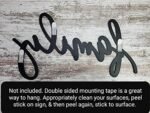 Personalized Wooden Cursive Word Cutout Sign | Custom Wall Decor | Unique Wood Wall Art | Ideal for Names & Words (70 Characters or Less) - Image 8