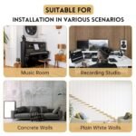 RITOLLO Wood Slat Acoustic Wall Panels - 2-Piece Set, 94.5" x 11", Natural Walnut Finish - Image 7