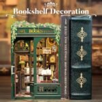 CUTEBEE DIY Book Nook Kit - Miniature Owl Bookstore House for Adults & Teens, 3D Wooden Puzzle Decor, Perfect Gift for Family & Friends (Under $70) - Image 5
