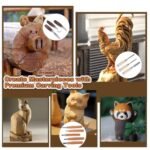 28-Piece Premium Wood Carving Kit: Ergonomic Walnut Handles & Sharp High-Carbon Steel Blades - Image 4