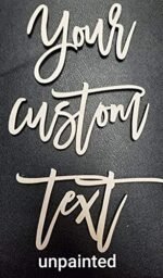 Personalized Wooden Cursive Word Cutout Sign | Custom Wall Decor | Unique Wood Wall Art | Ideal for Names & Words (70 Characters or Less) - Image 9