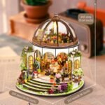 DIY Miniature Green Garden House Kit: Complete Dollhouse Set with Furniture & LED for Adults and Teens - 3D Wood Craft Model for Plant Lovers, Perfect Birthday Gift Under $70 - Image 7