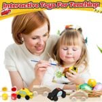 12-Piece DIY Wooden Car Set – Unfinished Wood Craft Kit for Kids | Easy Woodworking & Painting Activities for Family Fun | Affordable Arts & Crafts under $70 - Image 5
