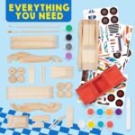 Klever Kits: DIY Wooden Race Car Craft Set - Build and Paint 4 Fun Race Cars, Easy Assembly Art Project, Perfect Birthday Gift for Kids Under $70! - Image 3