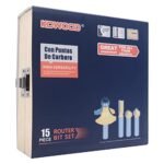 KOWOOD 15-Piece Router Bit Set for Beginners - 1/2 Inch Woodworking Tools Under $70 - Image 7