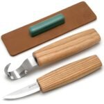 BeaverCraft S01 Wood Spoon Carving Knives Set Spoon Making Tools Kit Whittling Knife Hook Knife Right-handed Bowl Cup Kuksa for Beginners Woodworking Professional Wood Carving Kit
