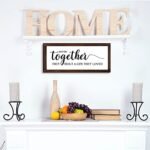 Jetec Together They Built A Life They Loved - 14x6.4 Rustic Farmhouse Wall Decor Framed Wood Sign - Image 6